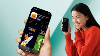 Заглавное изображение — "The Kazakhstani language-learning startup has overtaken Duolingo and topped the App Store charts"